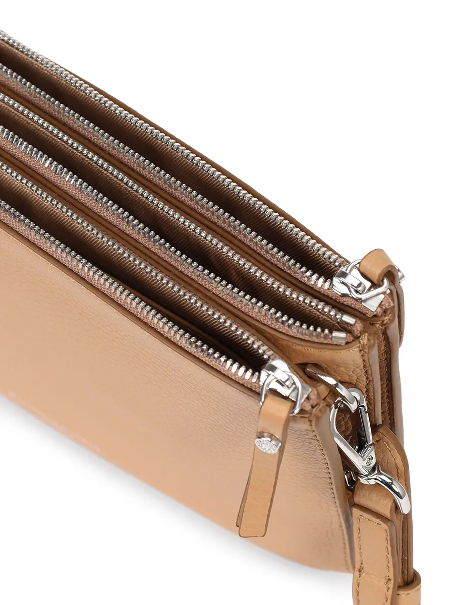 Сумка кожаная GIANNI CHIARINI BS 11811/COMM GRN - 14363 Бежевый  Фото 4