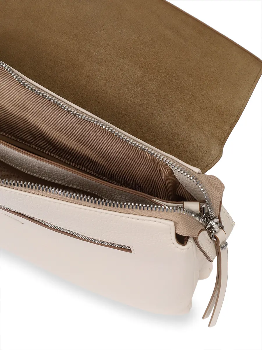Сумка кожаная GIANNI CHIARINI BS 12305/COMM GRN - 3890 Кремовый  Фото 4