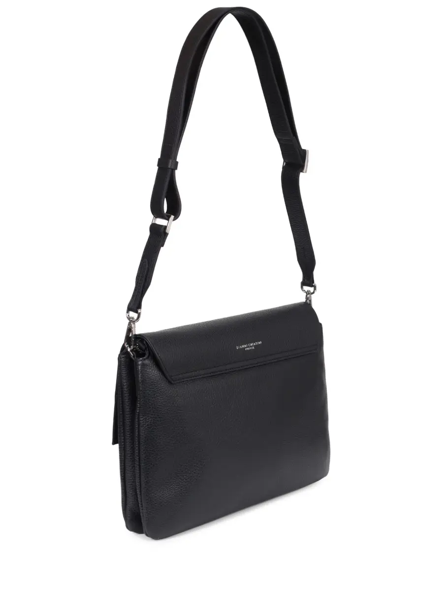 Сумка кожаная GIANNI CHIARINI BS 12305/COMM GRN - 001 Черный  Фото 3