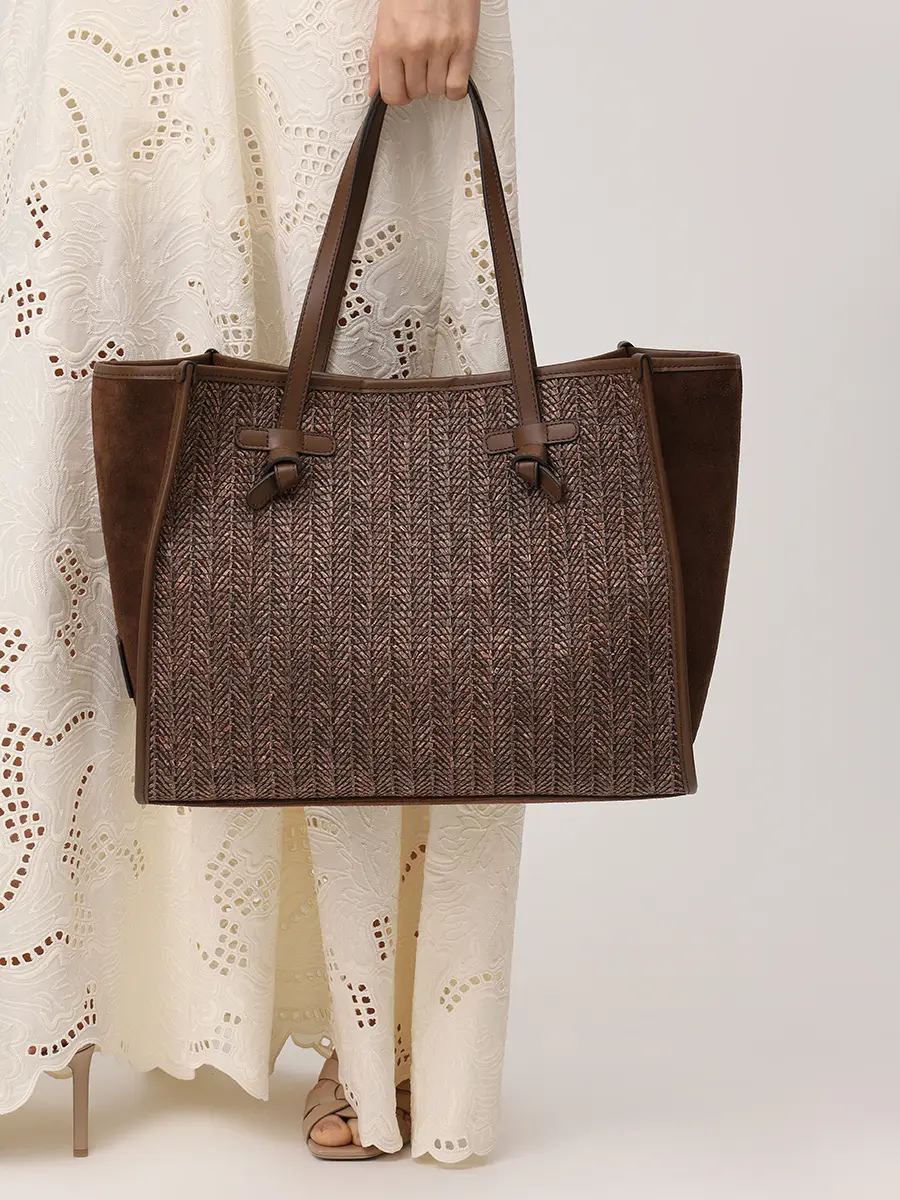 Сумка текстильная GIANNI CHIARINI BS 12360/COMM MDN/13840/CHOCO Коричневый  Фото 2