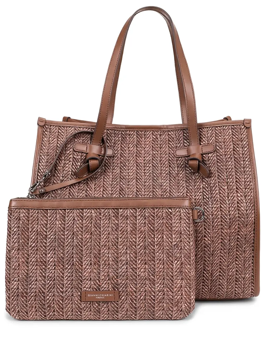 Сумка текстильная GIANNI CHIARINI BS 12360/COMM MDN/13840/CHOCO Коричневый  Фото 3