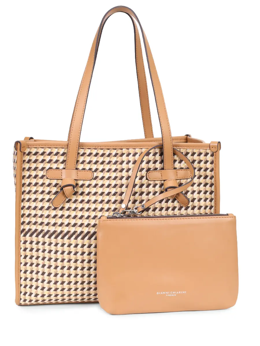 Сумка текстильная GIANNI CHIARINI BS 6849/COMM MSQ-14509-TESTA DI MORO Коричневый  Фото 3