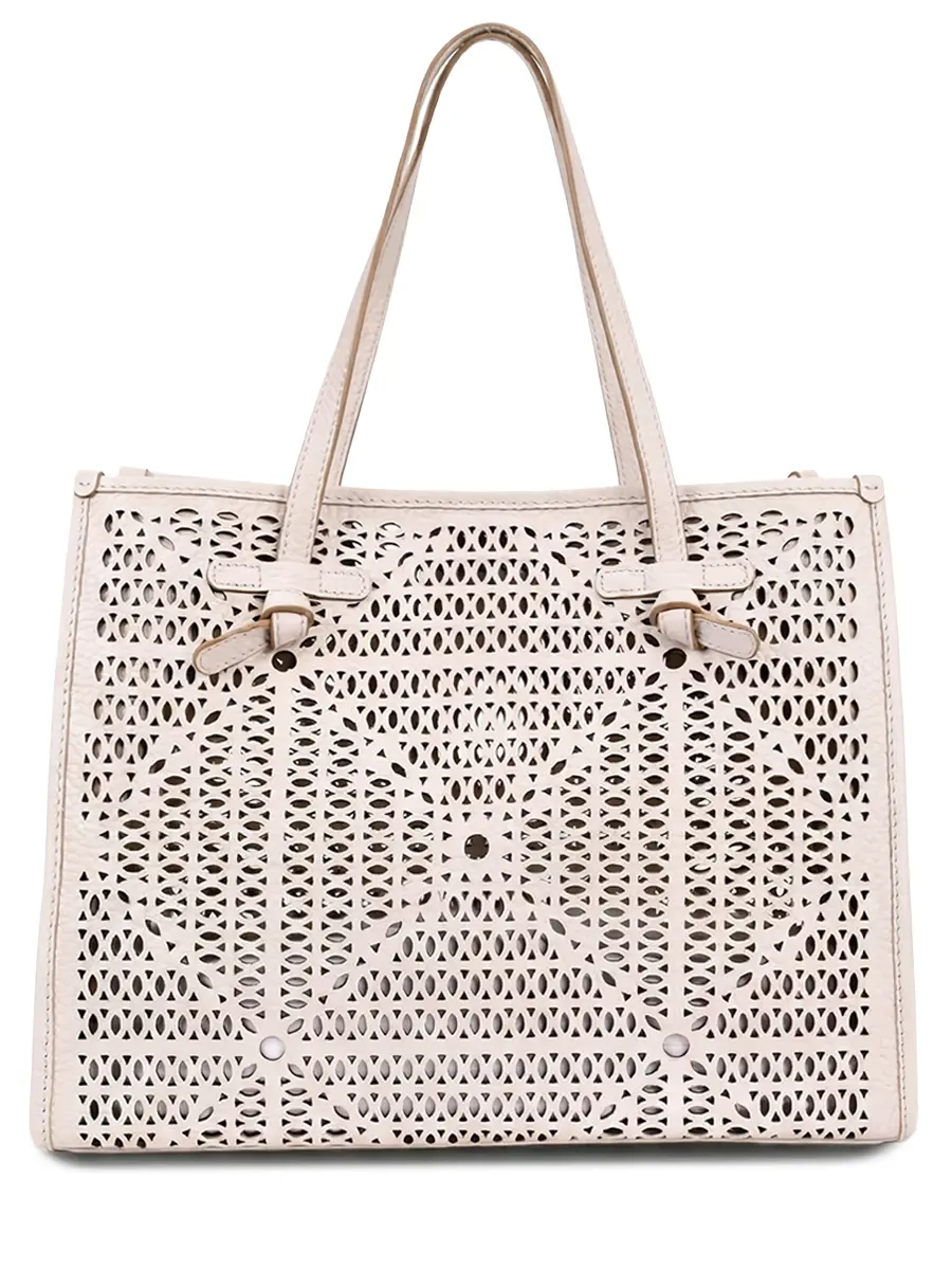Сумка кожаная GIANNI CHIARINI BS 12390 LNR-211-SABBIA Белый 