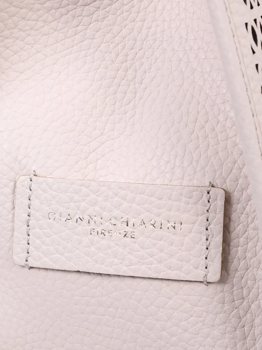 Сумка кожаная GIANNI CHIARINI BS 12390 LNR-211-SABBIA Белый  Фото 6