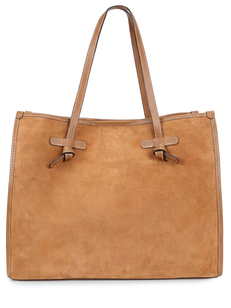 Сумка замшевая GIANNI CHIARINI BS 8990 CM-PL-1478-CARAMEL Коричневый 
