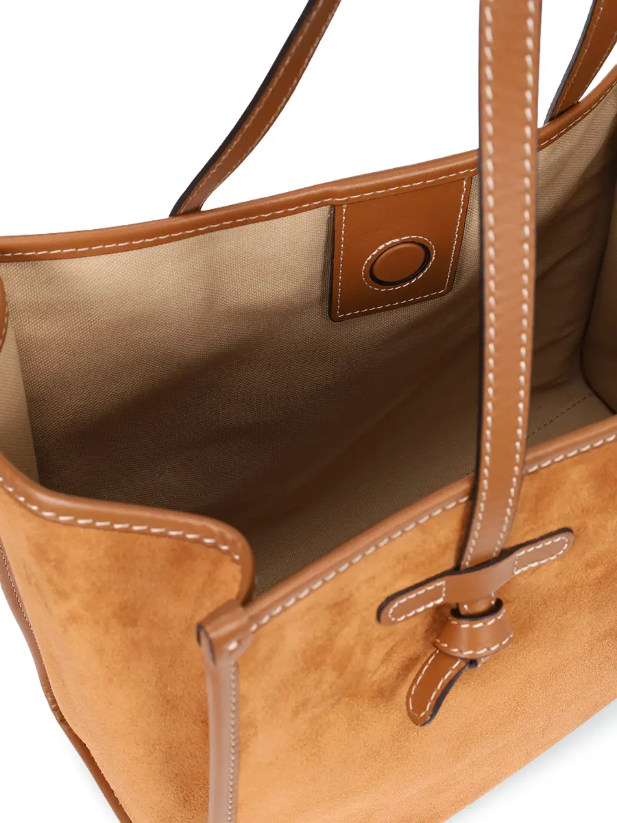 Сумка замшевая GIANNI CHIARINI BS 8990 CM-PL-1478-CARAMEL Коричневый  Фото 5