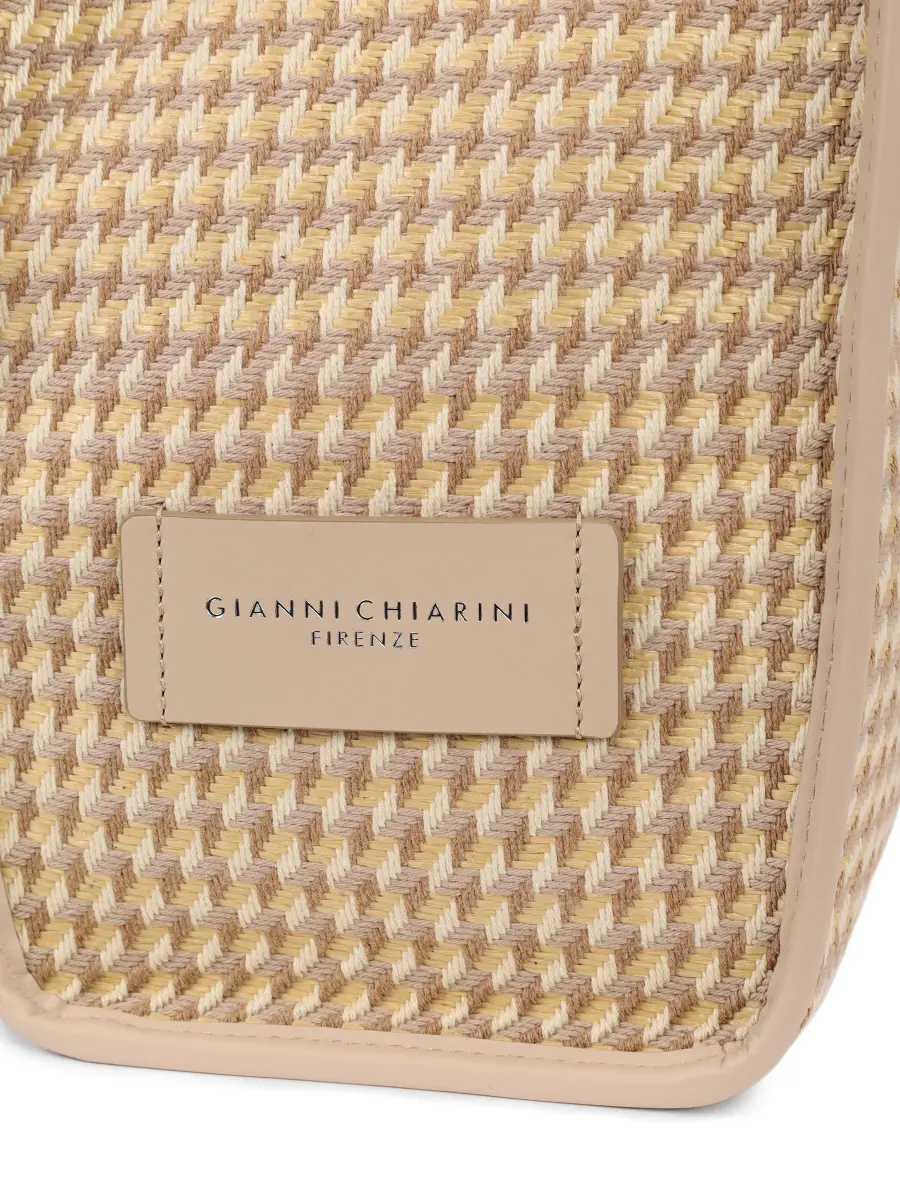 Сумка текстильная GIANNI CHIARINI BS 6850/COMM MSQ-14510-NOCETTA Бежевый  Фото 6