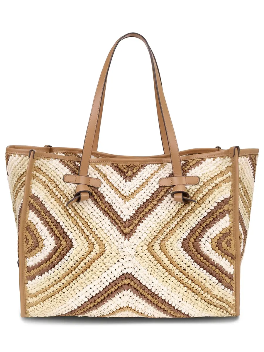 Сумка текстильная GIANNI CHIARINI BS 6850/COMM ESIR-11130-VAR.CUOIO Бежевый 
