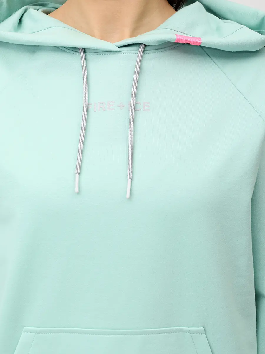 Худи хлопковое Nala BOGNER FIRE + ICE NALA 84853697/215 Зеленый  Фото 5