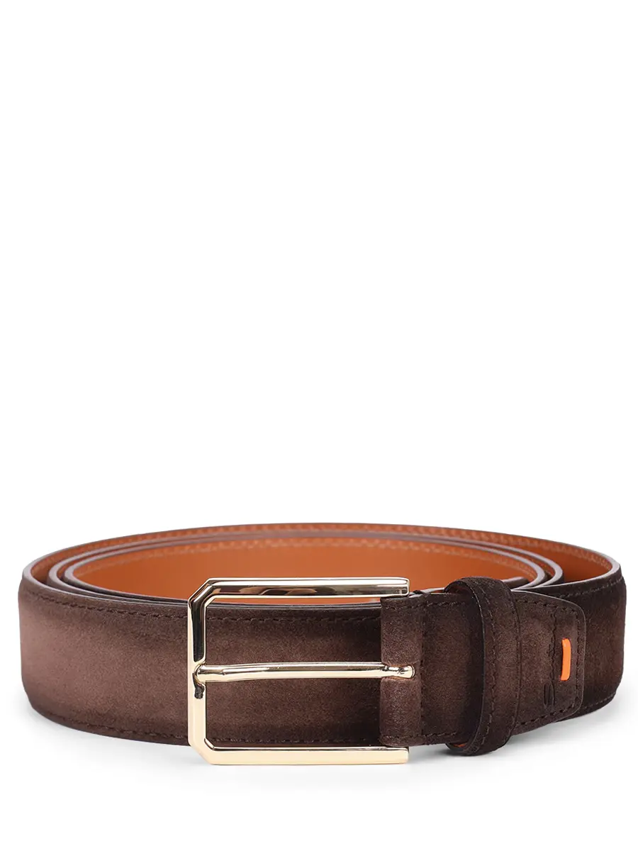 Ремень замшевый SANTONI CM35VC003B91HACDT50 Коричневый 
