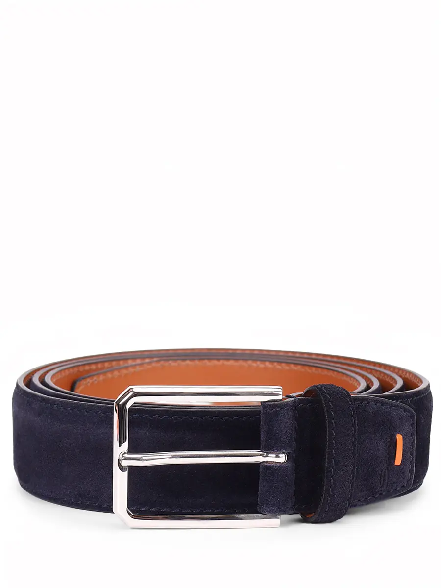 Ремень замшевый SANTONI CM35VC003B91EACDU60 Синий 