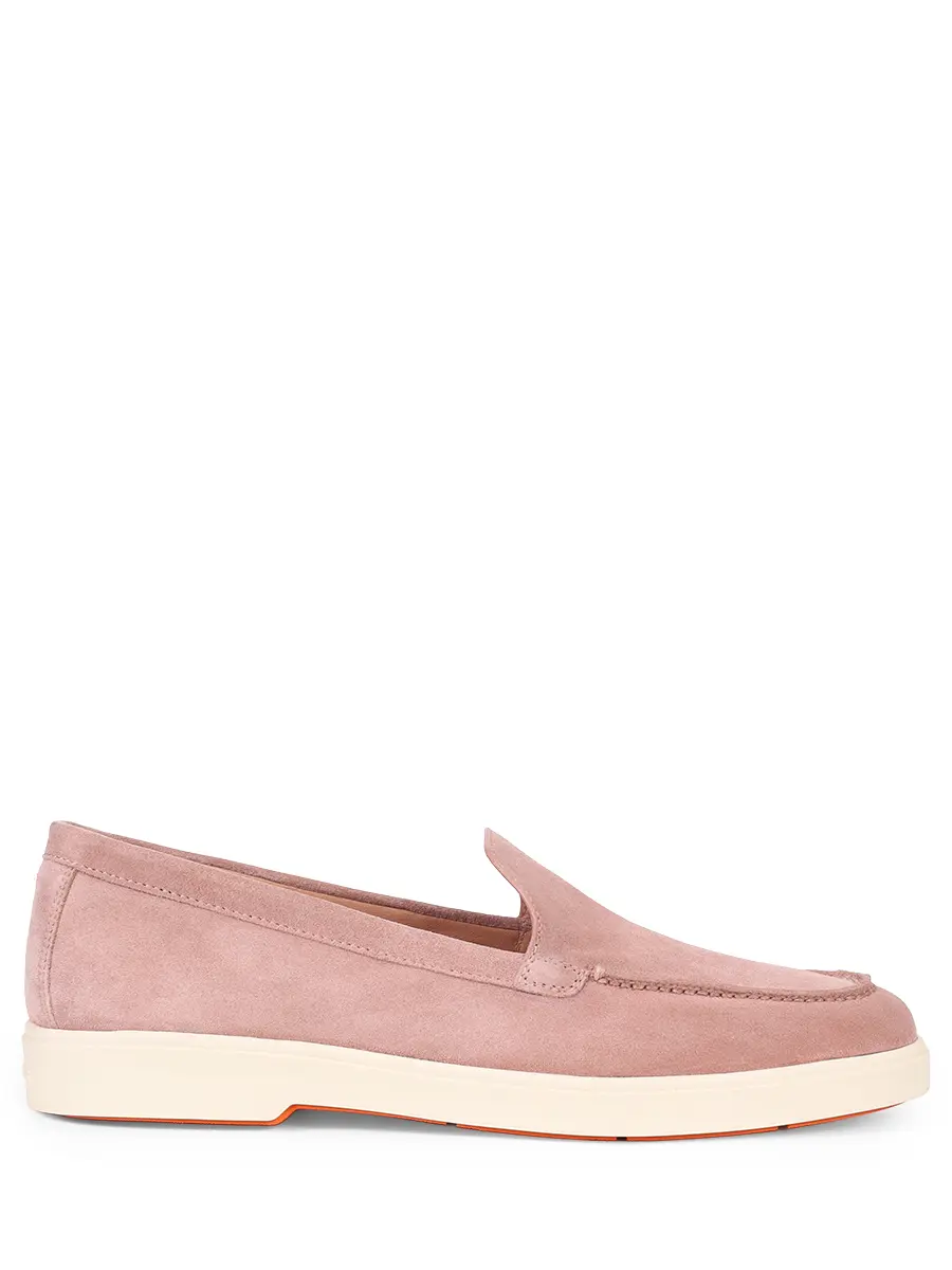 Лоферы замшевые Santoni