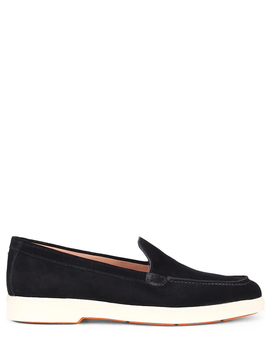 Лоферы замшевые Santoni