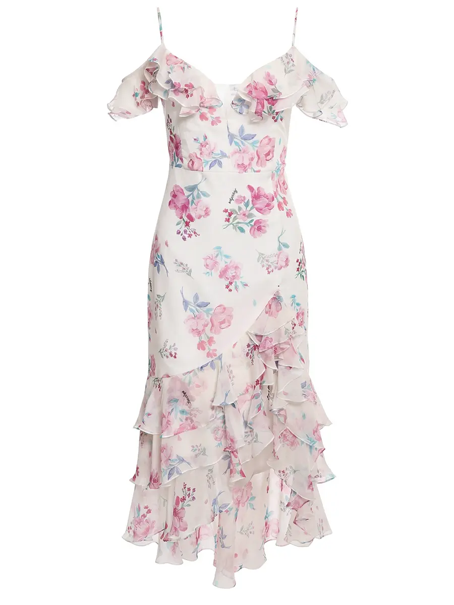 Платье шифоновое ROSES AND LACE О26SS_D026CF23_P13M/01 Белый 
