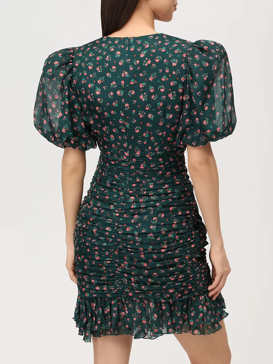 Платье шелковое ROSES AND LACE О26SS_D011CF30_P15S/01 Зеленый  Фото 3