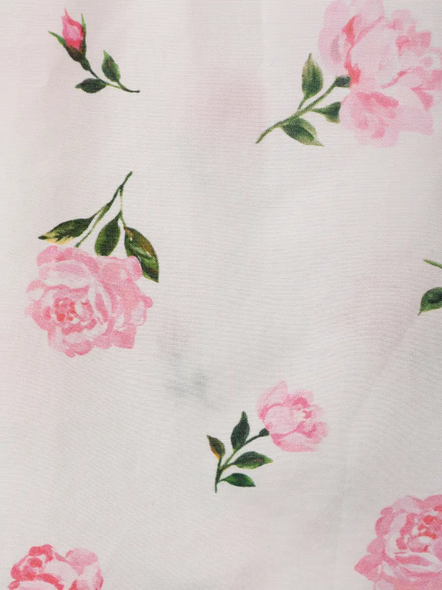 Платье хлопковое ROSES AND LACE О26SS_D023CT23_P15М/01 Молочный Белый  Фото 6