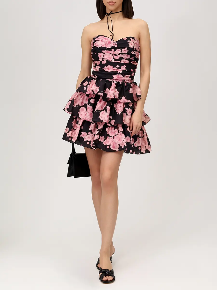 Платье хлопковое ROSES AND LACE О26SS_D022CT01_P14М/01 Розовый  Фото 2