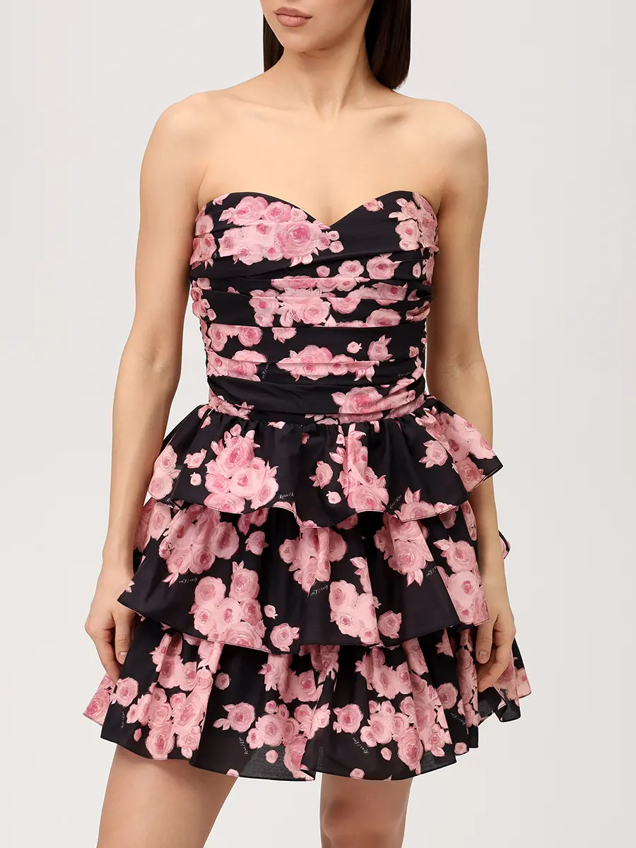 Платье хлопковое ROSES AND LACE О26SS_D022CT01_P14М/01 Розовый  Фото 4