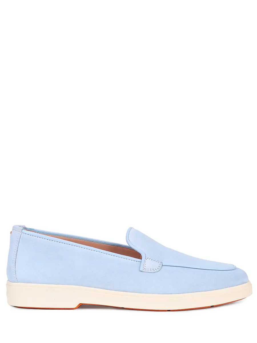 Лоферы замшевые Santoni