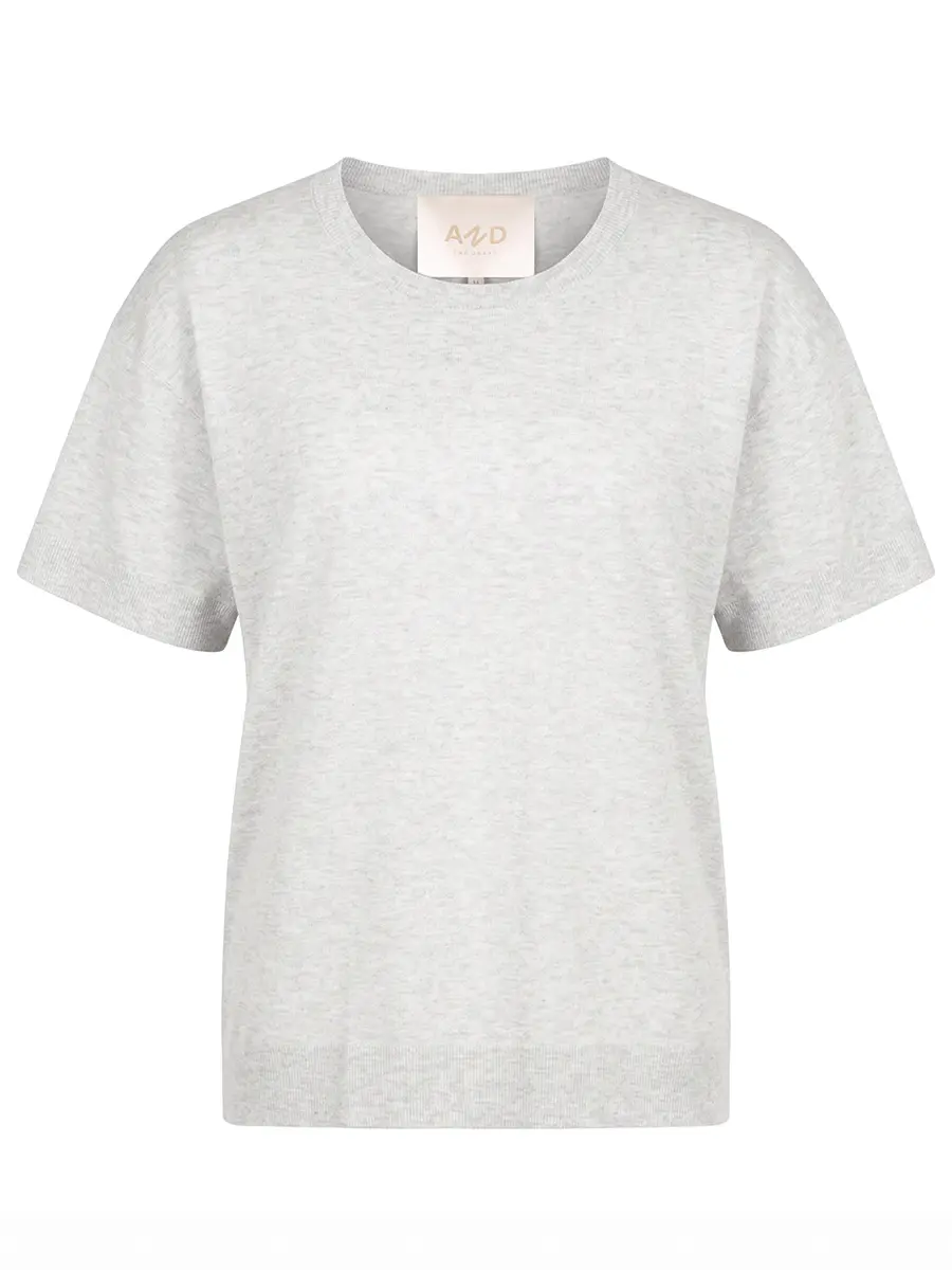 Футболка из вискозы AND THE BRAND S26-TS019-1603-901 Серый 