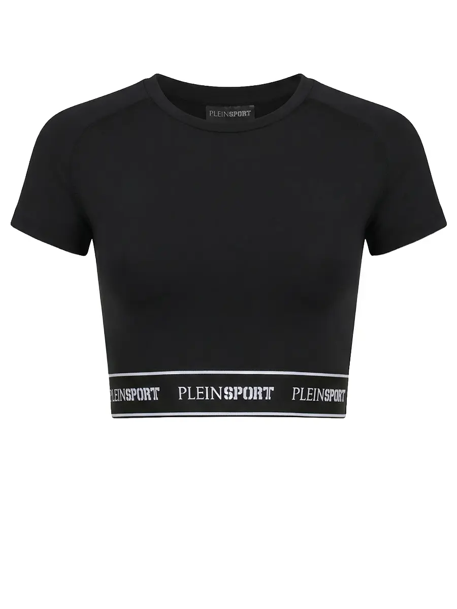 Топ однотонный PLEIN SPORT WTK3896/02 Черный 