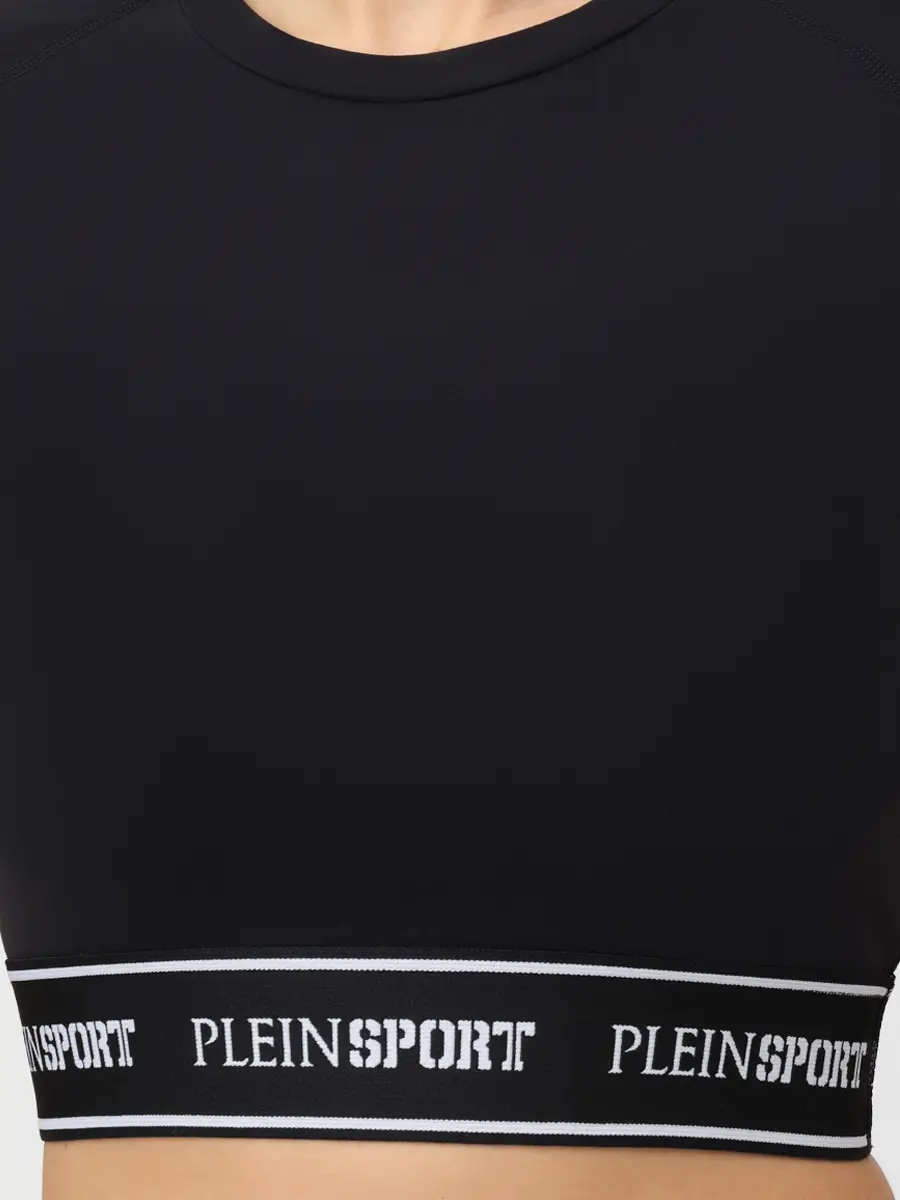 Топ однотонный PLEIN SPORT WTK3896/02 Черный  Фото 5