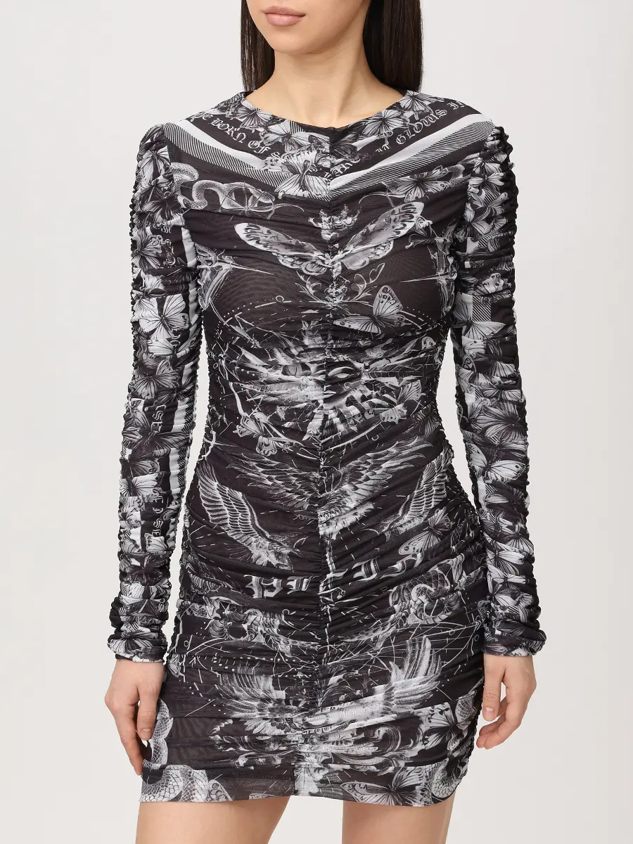 Платье с принтом PHILIPP PLEIN SAFC WRG3567 PTE003N Черный  Фото 4