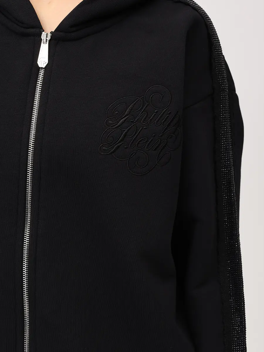 Олимпийка хлопковая PHILIPP PLEIN SAFC WJB1935 PTE003N Черный  Фото 5