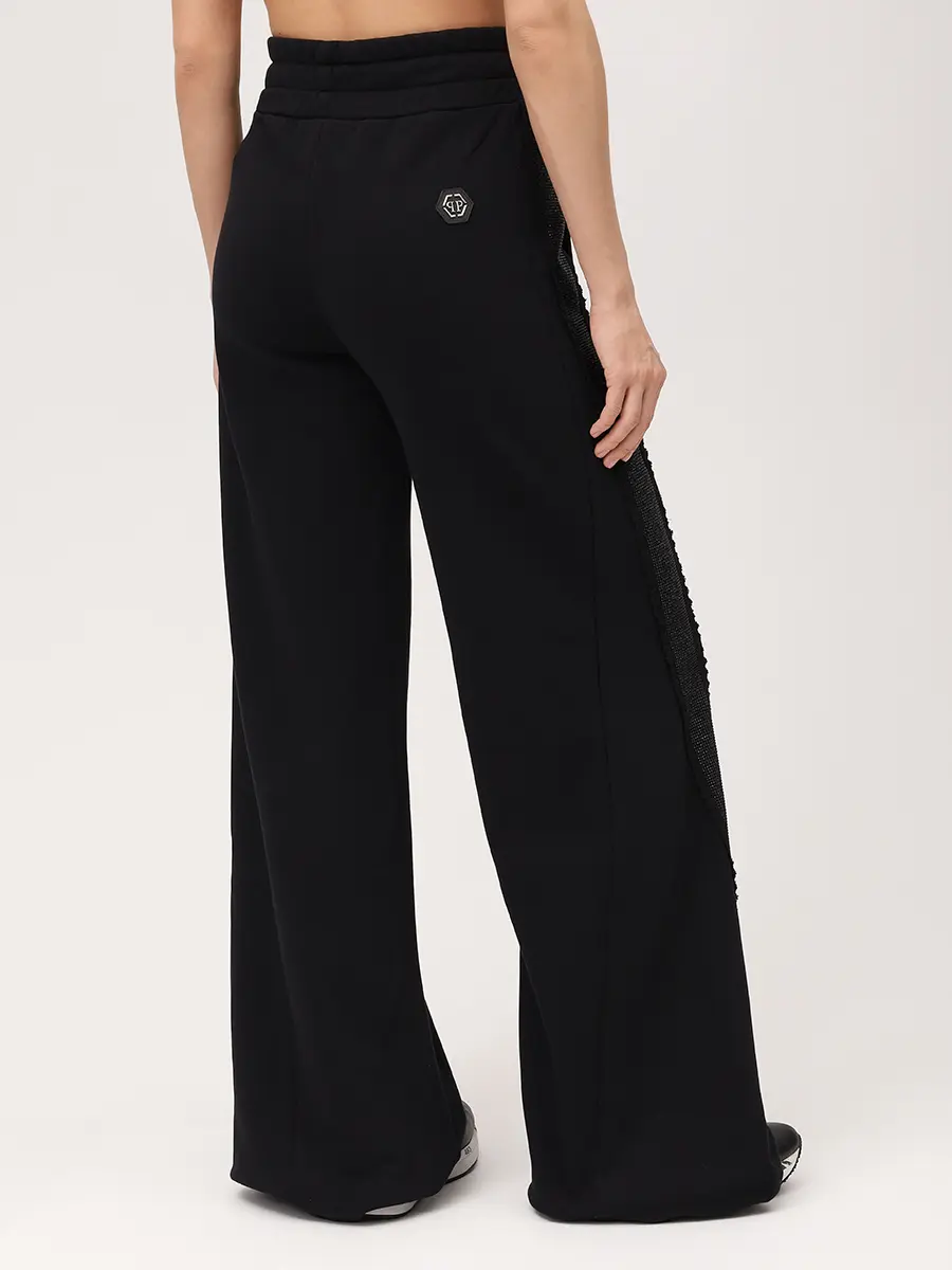 Брюки хлопковые PHILIPP PLEIN SAFC WJT2200 PTE003N Черный  Фото 3