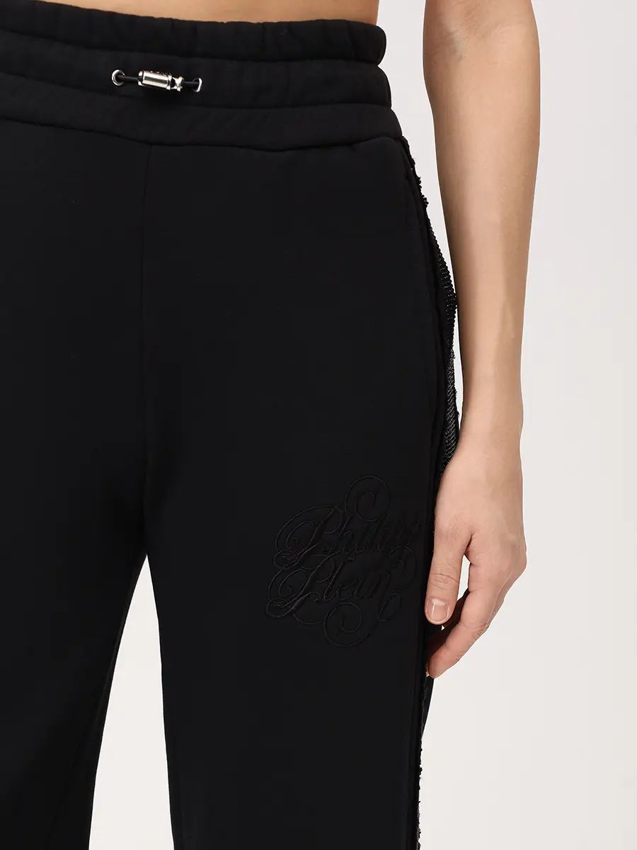 Брюки хлопковые PHILIPP PLEIN SAFC WJT2200 PTE003N Черный  Фото 5