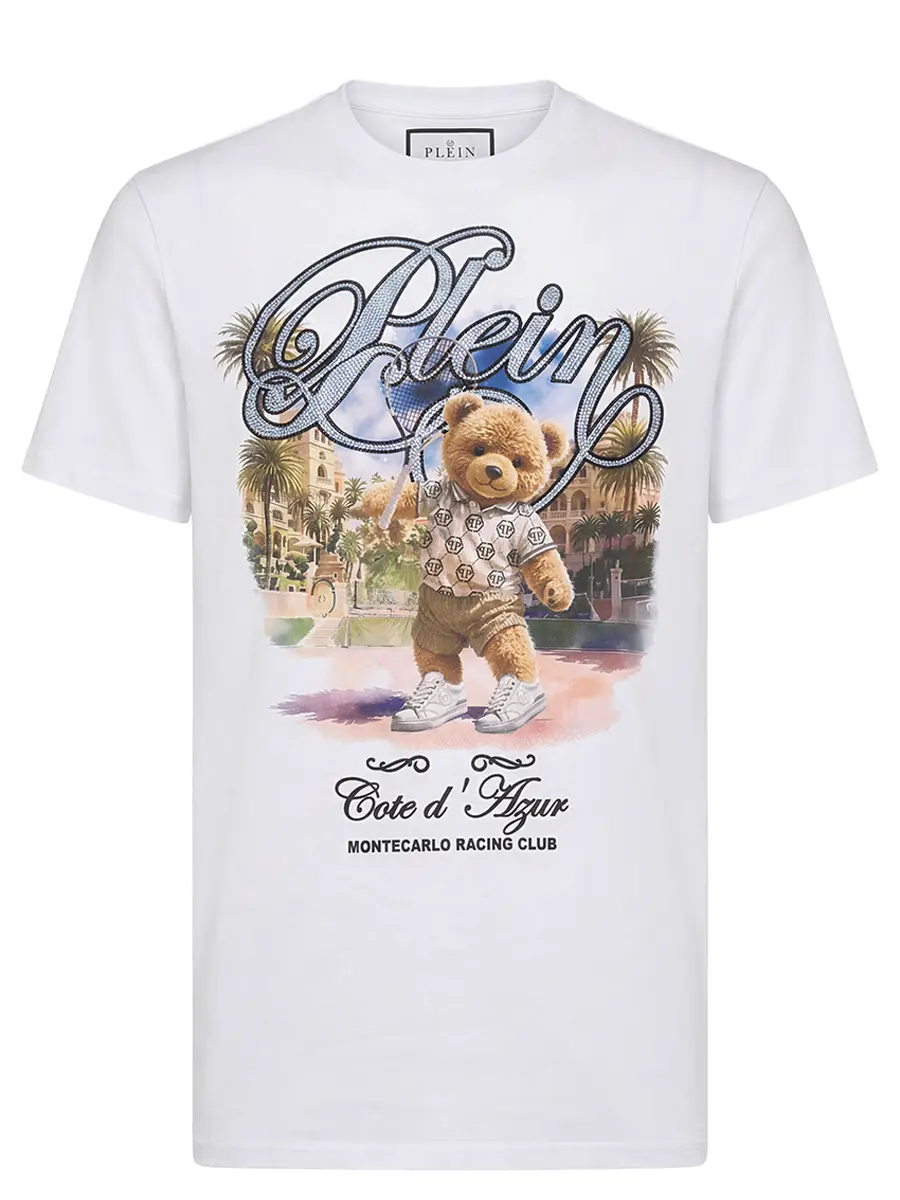 Футболка хлопковая PHILIPP PLEIN SAFC MTK8893 PJY002N Белый 
