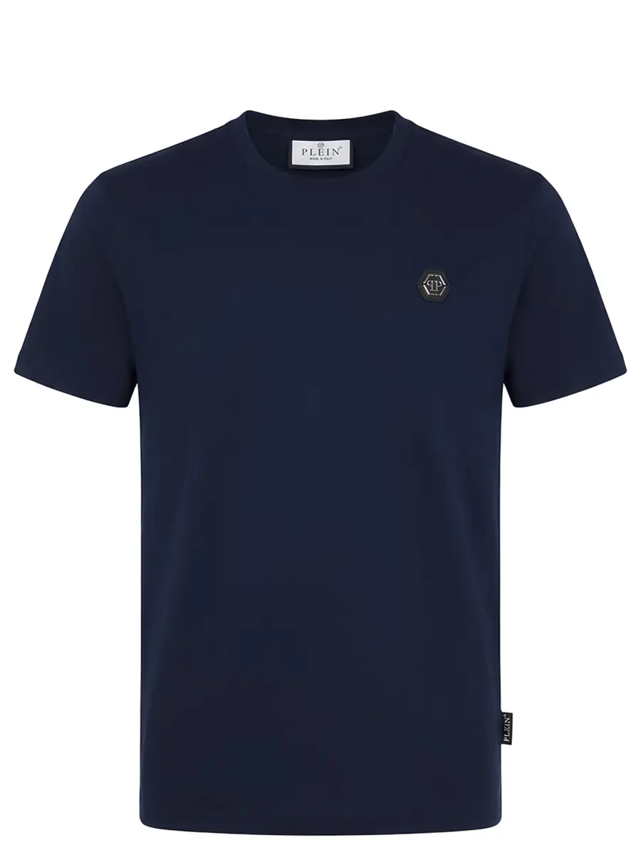 Футболка хлопковая PHILIPP PLEIN SAFC MTK8843 PJY002N Синий 