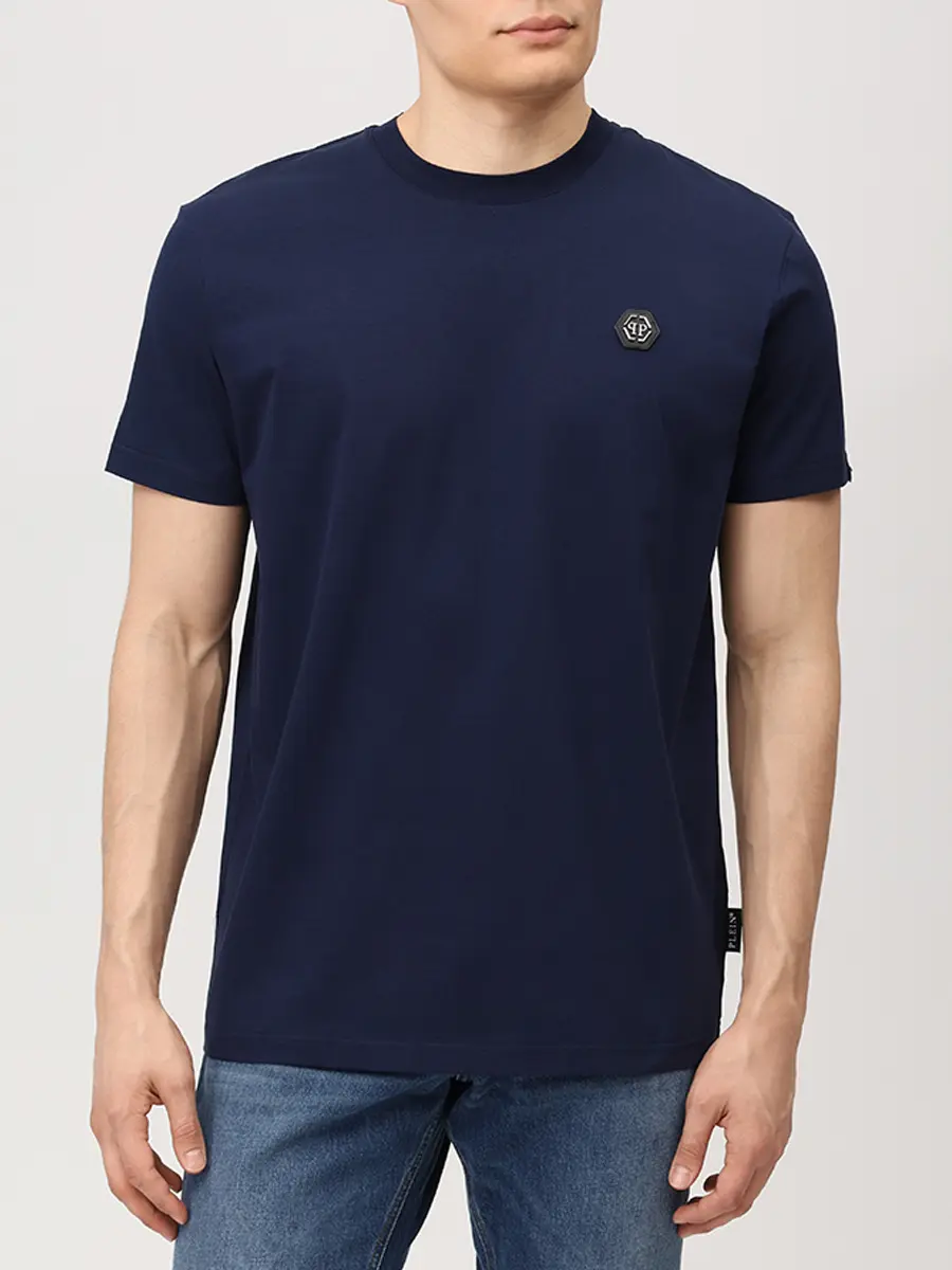 Футболка хлопковая PHILIPP PLEIN SAFC MTK8843 PJY002N Синий  Фото 4
