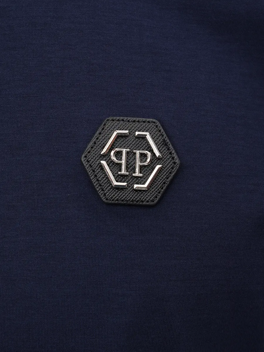 Футболка хлопковая PHILIPP PLEIN SAFC MTK8843 PJY002N Синий  Фото 6