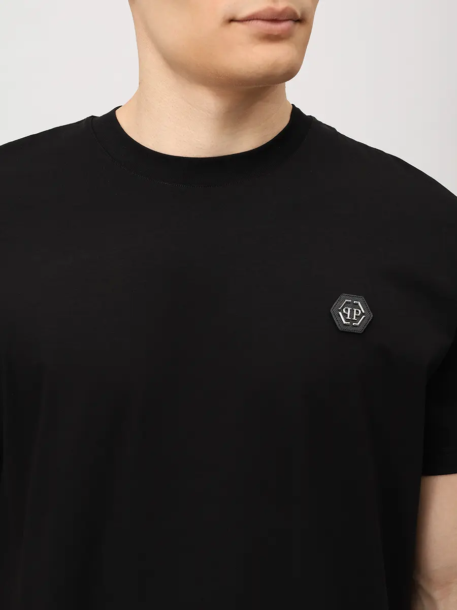 Футболка хлопковая PHILIPP PLEIN SAFC MTK8843 PJY002N Черный  Фото 5