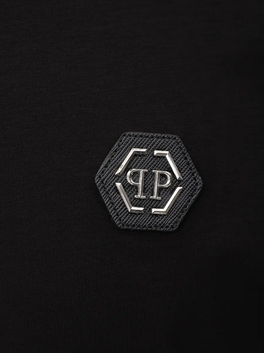 Футболка хлопковая PHILIPP PLEIN SAFC MTK8843 PJY002N Черный  Фото 6