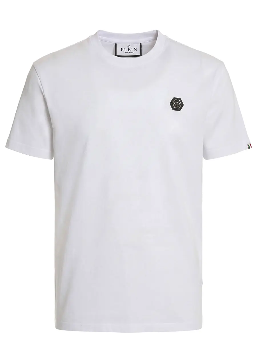 Футболка хлопковая PHILIPP PLEIN SAFC MTK8843 PJY002N Белый 