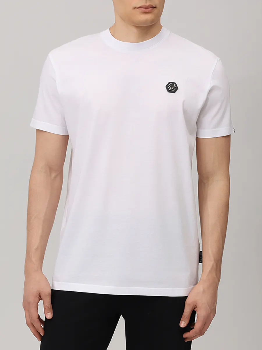 Футболка хлопковая PHILIPP PLEIN SAFC MTK8843 PJY002N Белый  Фото 4