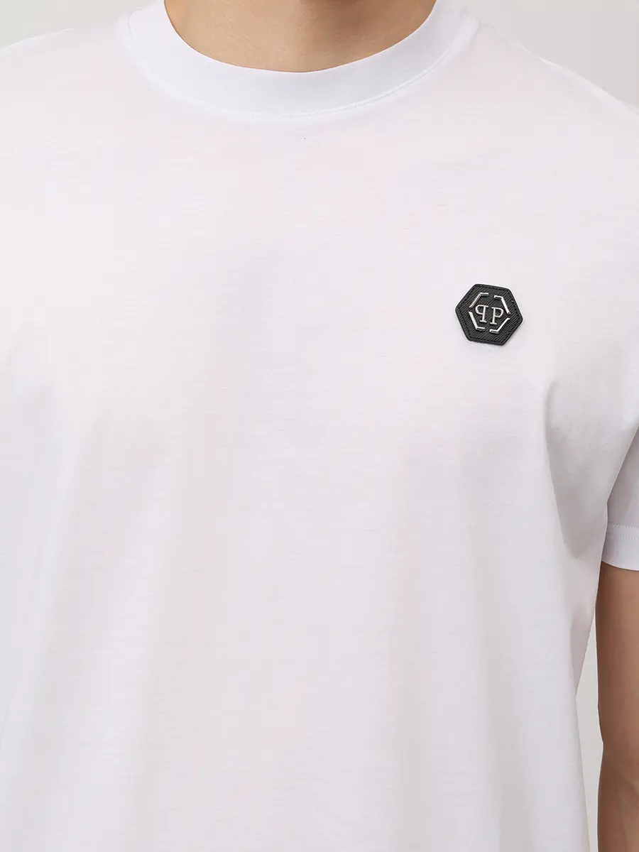 Футболка хлопковая PHILIPP PLEIN SAFC MTK8843 PJY002N Белый  Фото 5