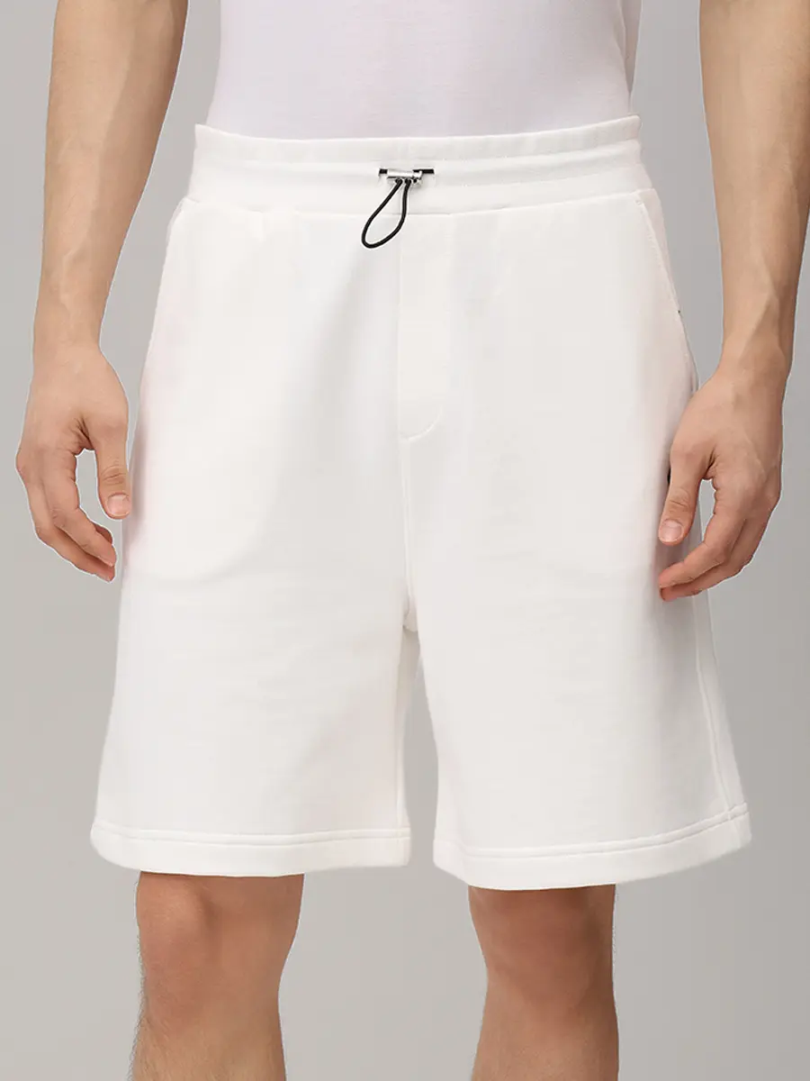 Шорты хлопковые PHILIPP PLEIN SAFC MJT2751 PTE180N Белый  Фото 4