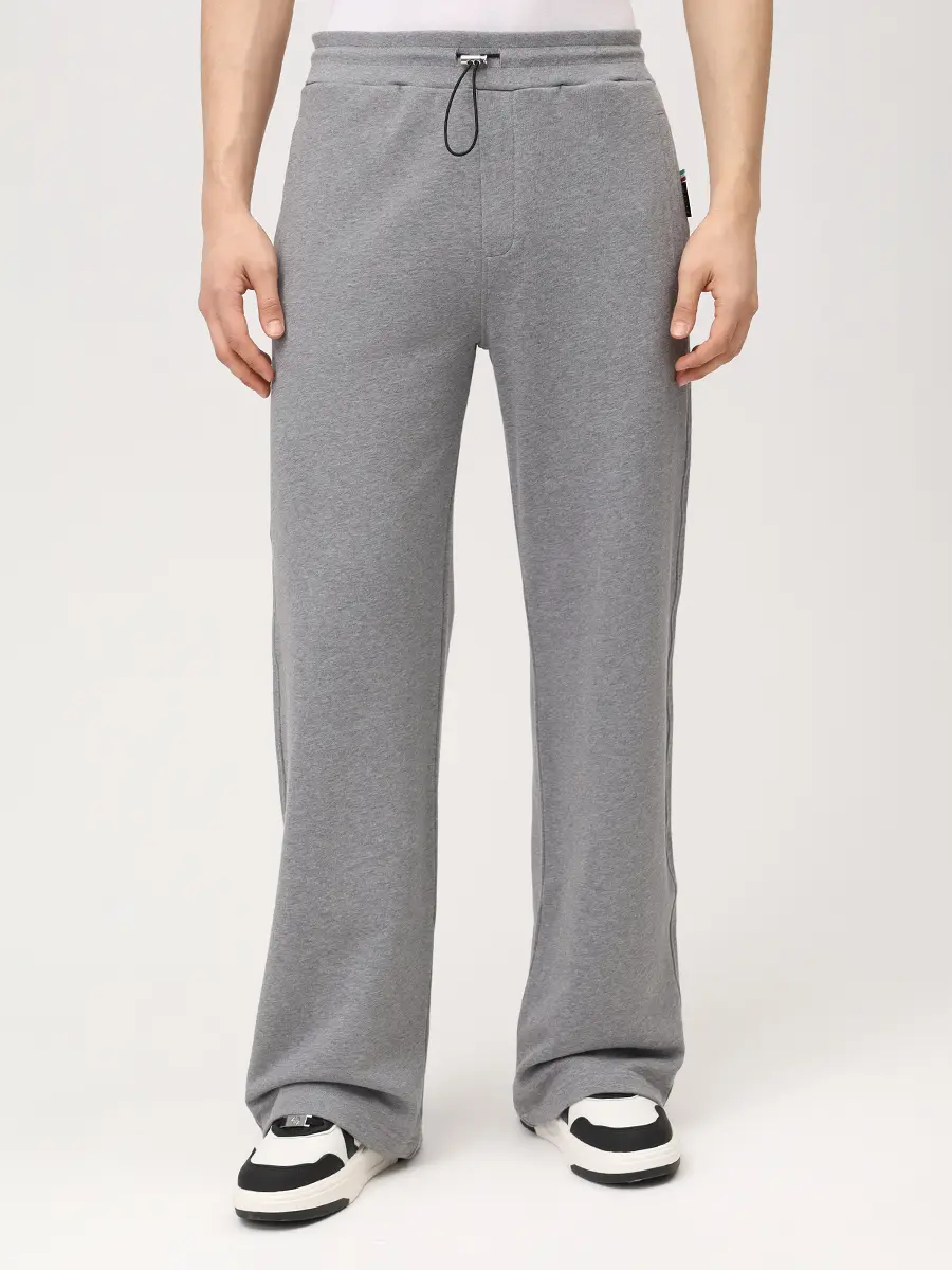 Брюки хлопковые PHILIPP PLEIN SAFC MJT2752 PTE180N Серый  Фото 4