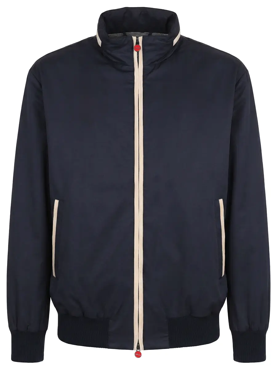 Бомбер однотонный KITON UW2314V0822H01000 Синий 