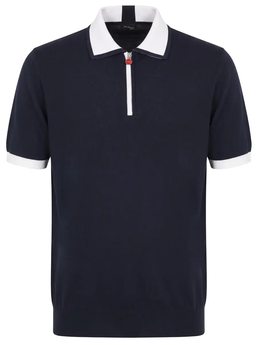 Поло хлопковое KITON UMK0571A0155 Белый 