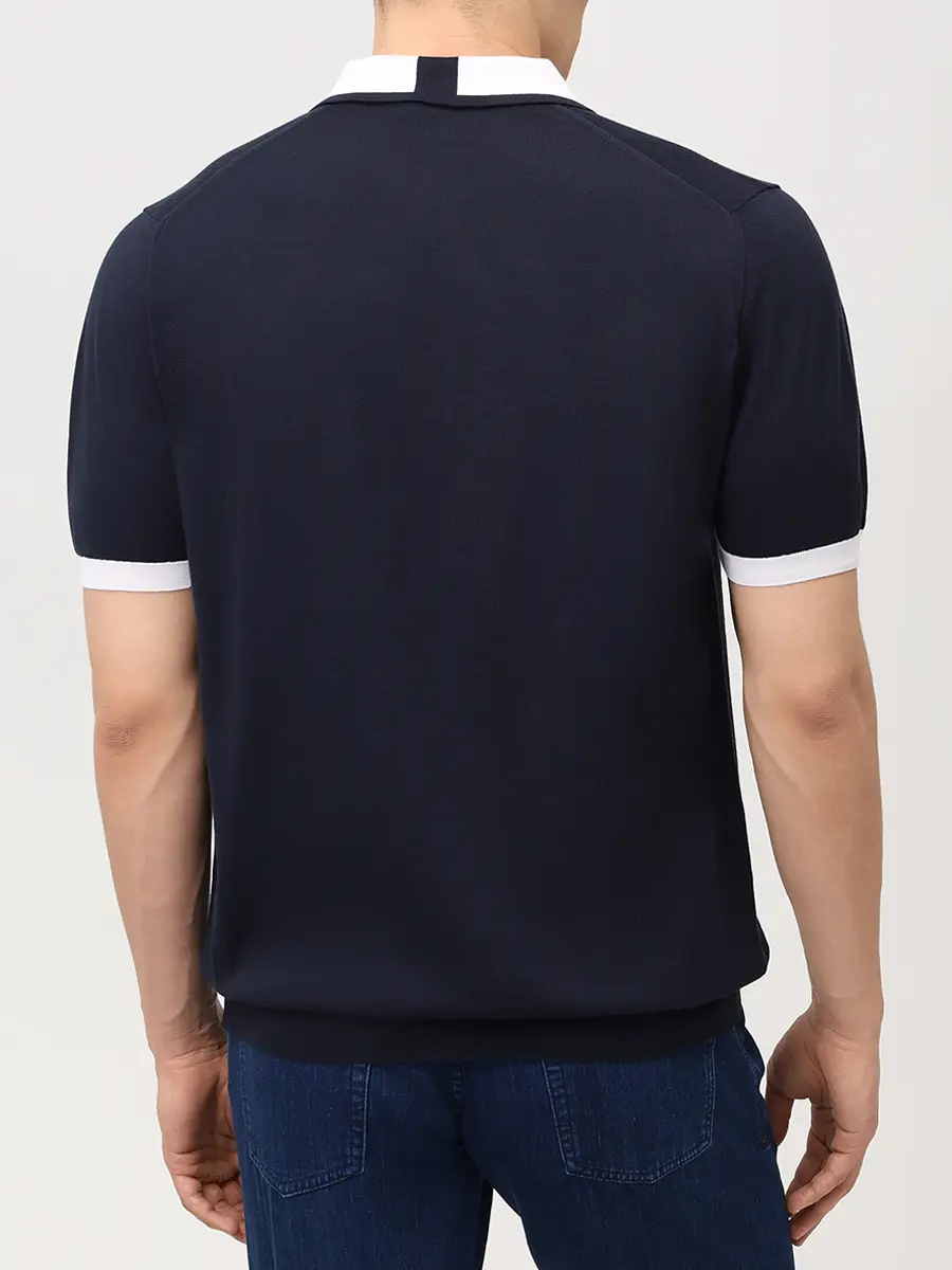 Поло хлопковое KITON UMK0571A0155 Белый  Фото 3