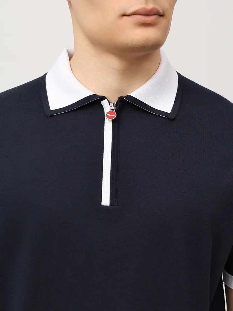 Поло хлопковое KITON UMK0571A0155 Белый  Фото 5
