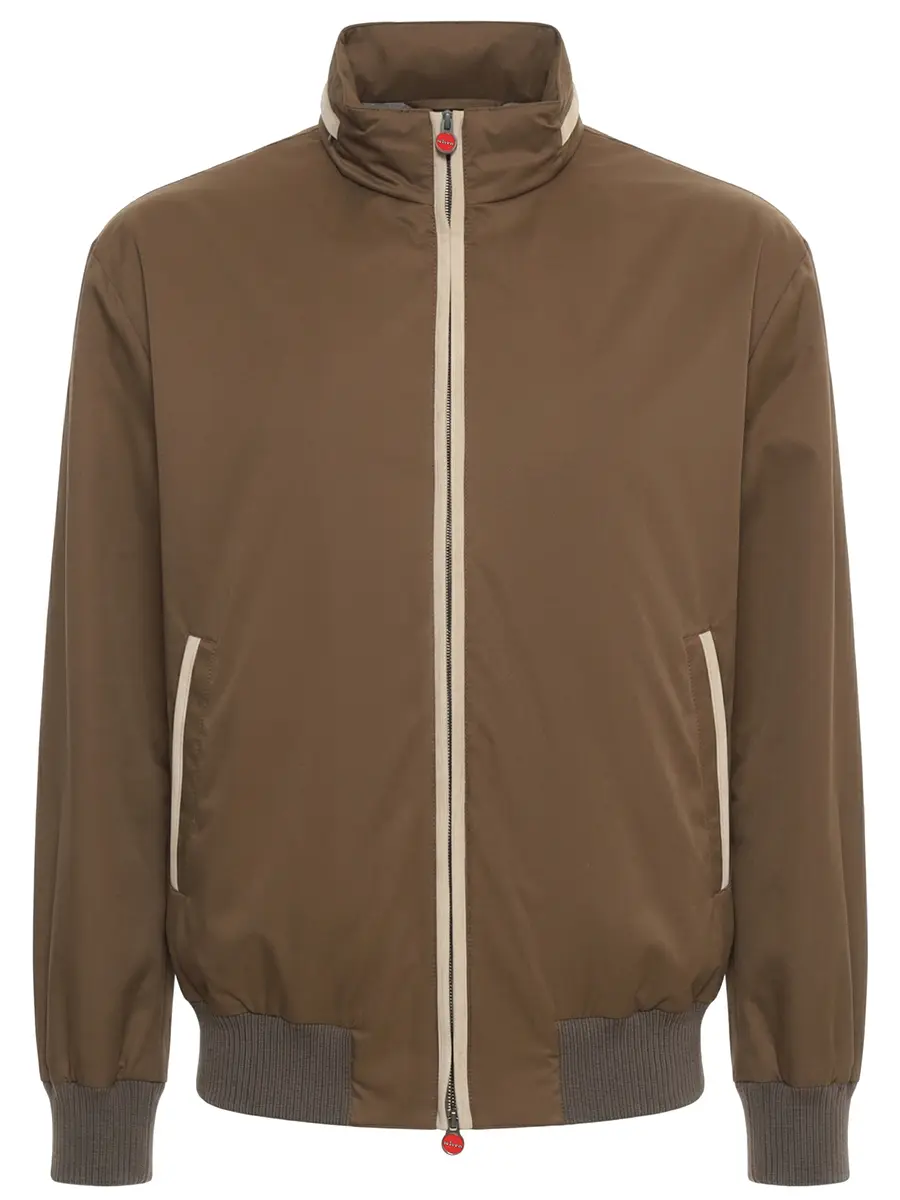 Бомбер однотонный KITON UW2314V0822H07001 Коричневый 