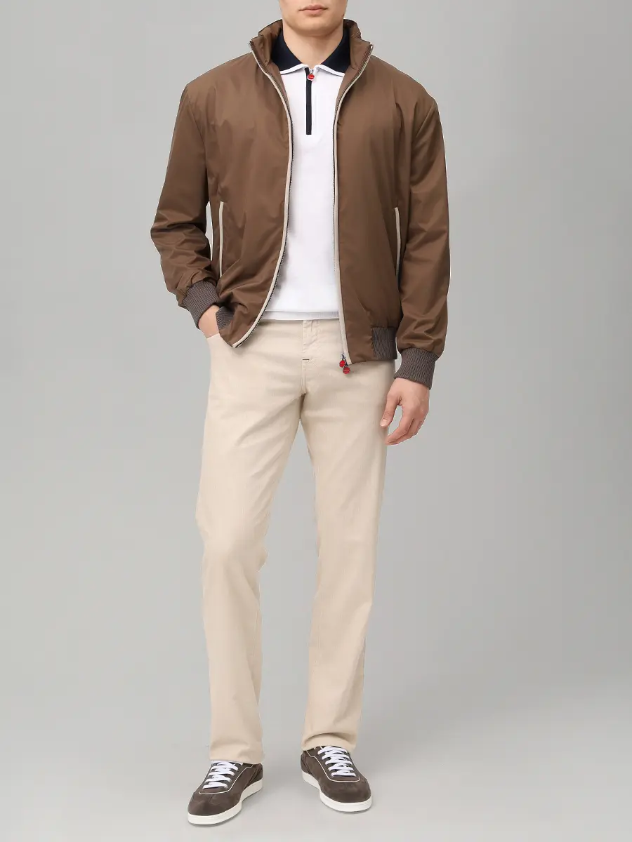 Поло хлопковое KITON UMK0571A0156 Белый  Фото 2