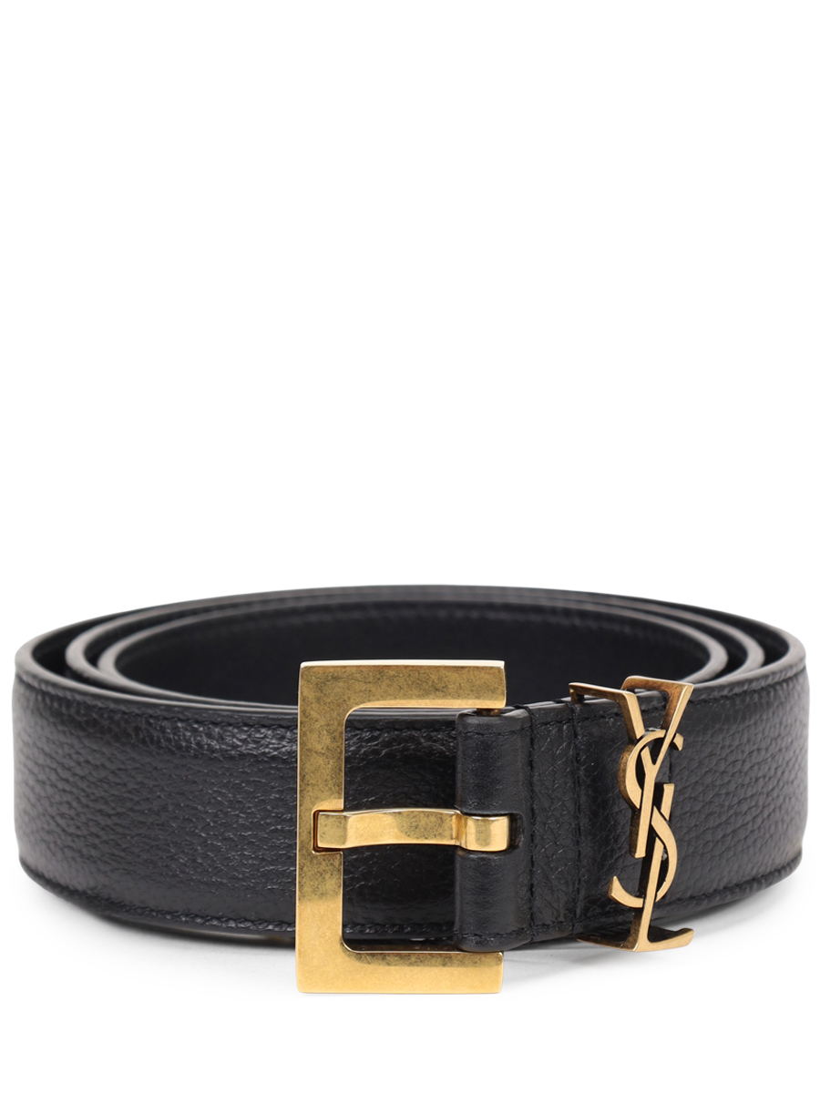 Ремень кожаный SAINT LAURENT