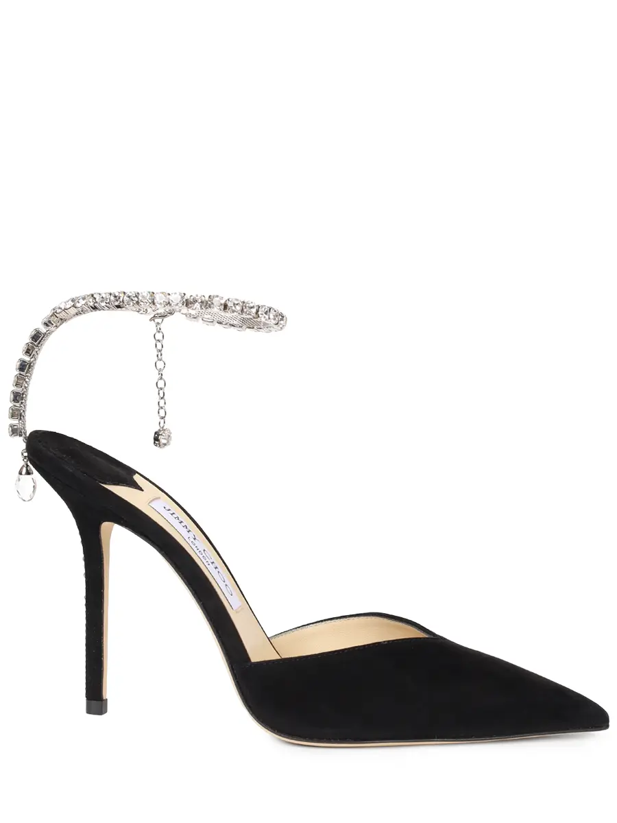 Туфли замшевые JIMMY CHOO SAEDA 100 Черный 