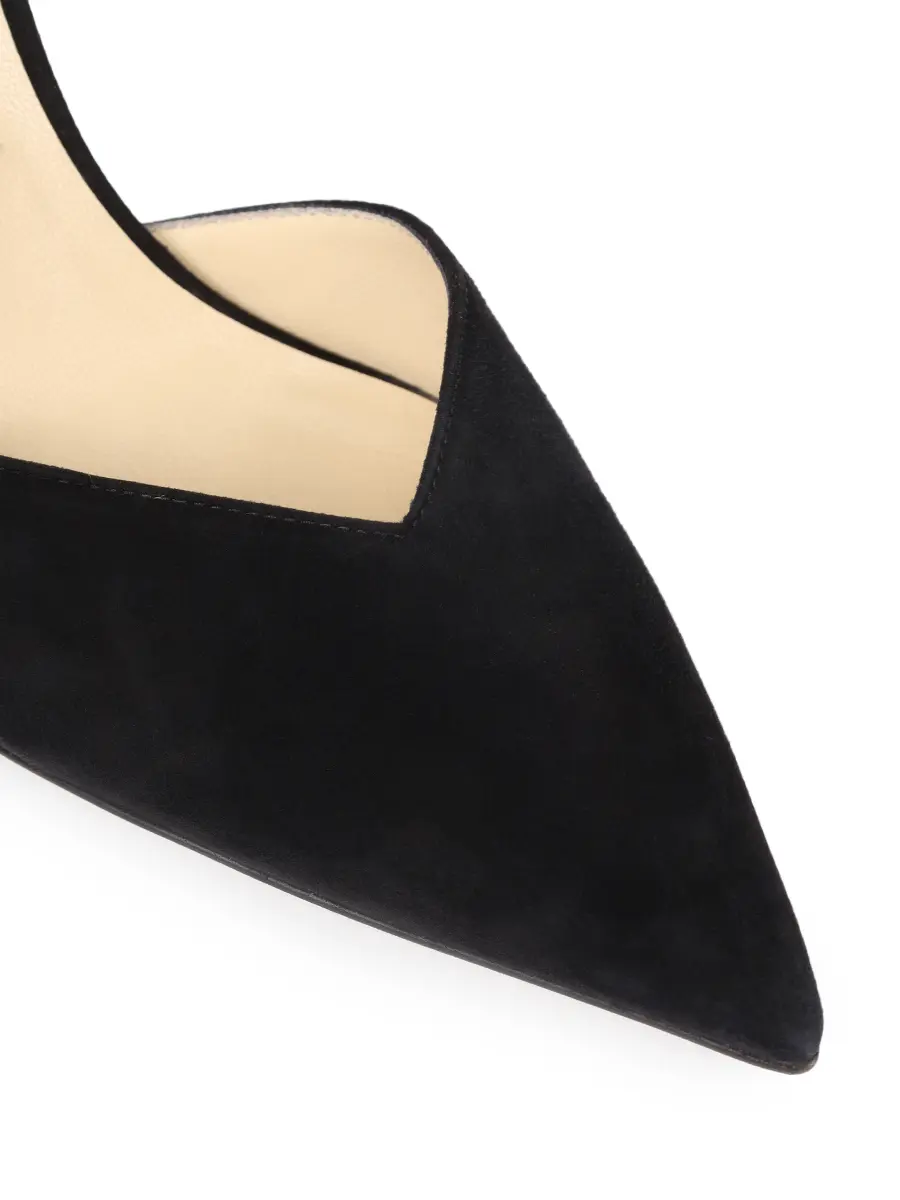 Туфли замшевые JIMMY CHOO SAEDA 100 Черный  Фото 5